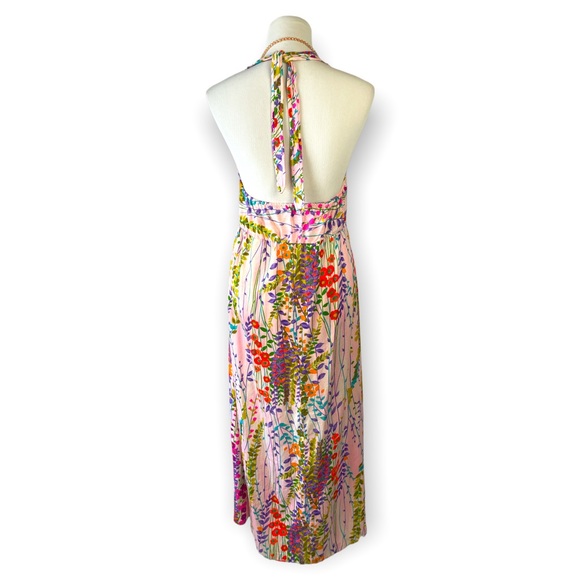 60’s 70’s Vintage Halter Floral Maxi Dress - Picture 6 of 13